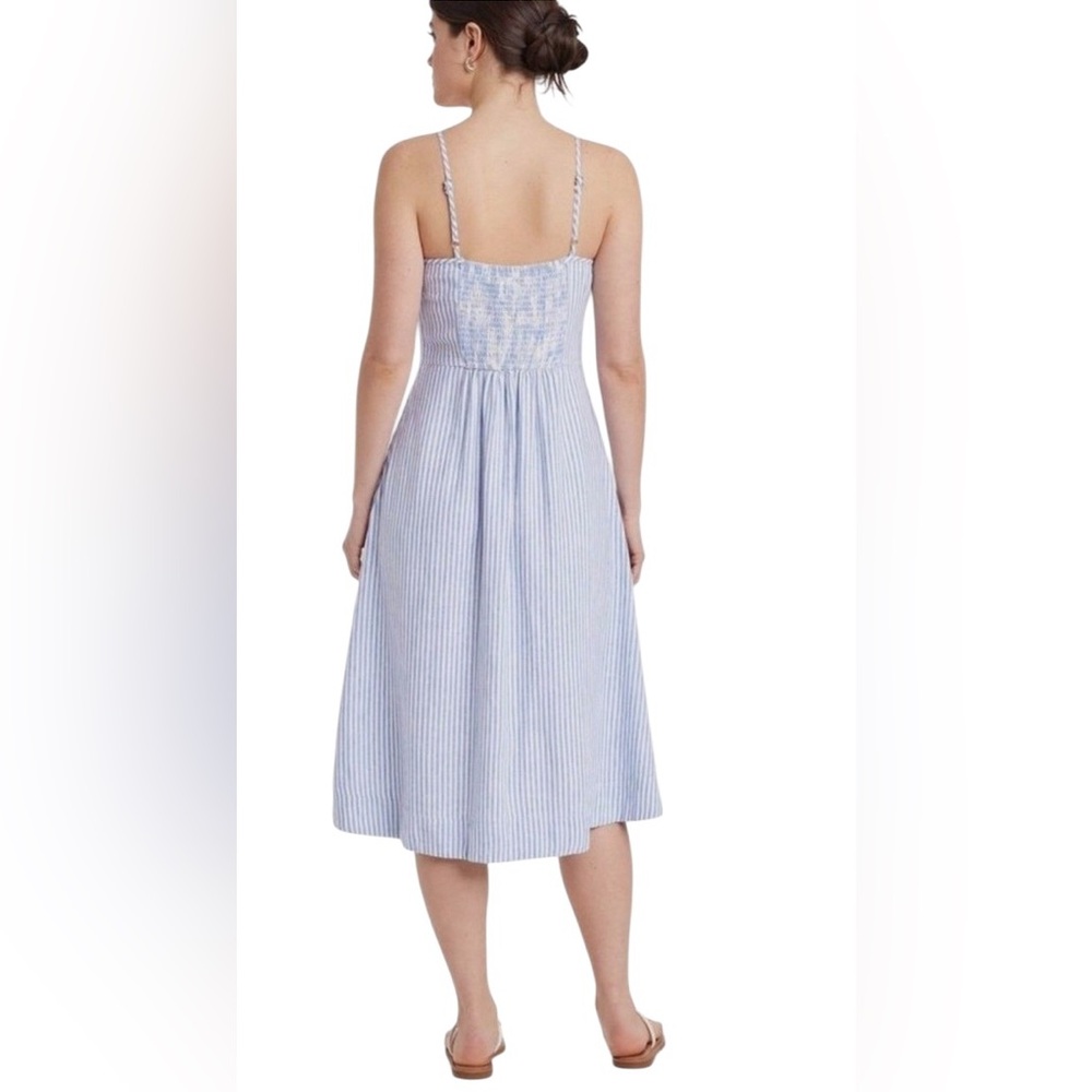 Universal Thread Corset Linen Midi Button Up Dres… - image 4